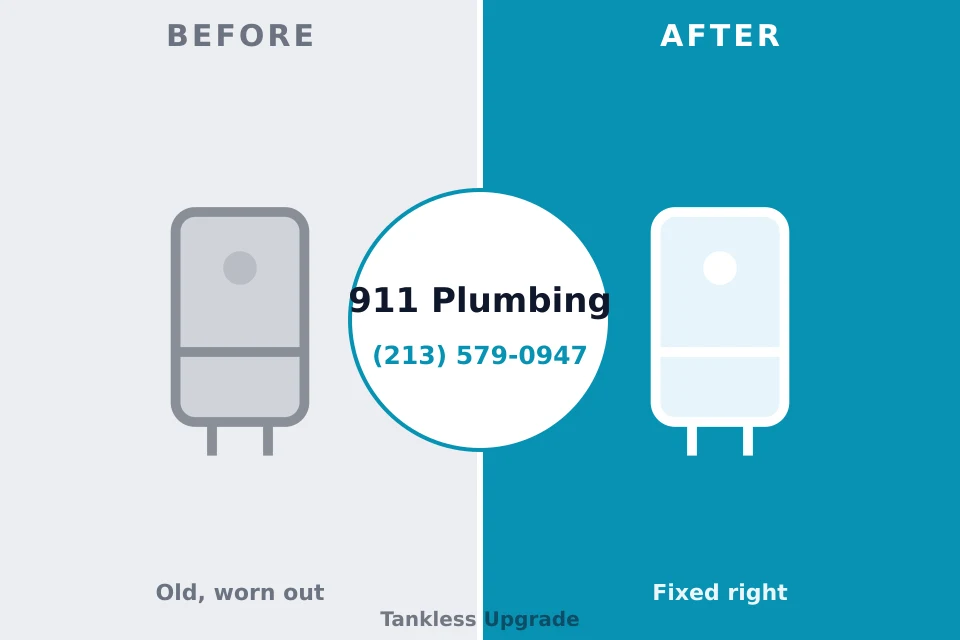 Before and after: plumbing company Mooreville, MS